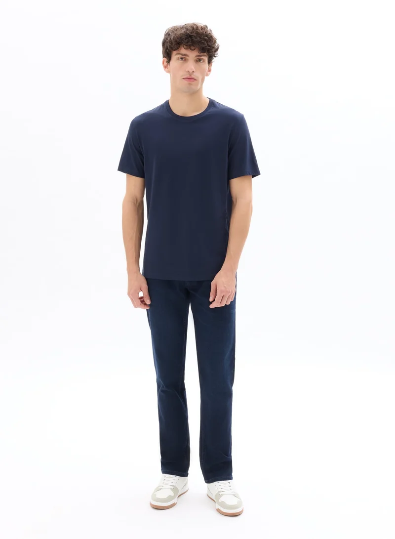 Celio Tebase Navy Blue Short Sleeves Tshirt